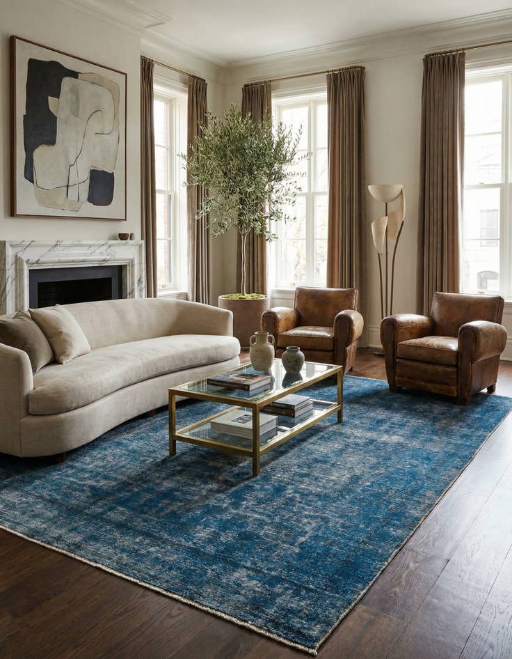 Detail image of 9' 1 x 11' 10  Hand Knotted Ultra Vintage Persian Wool Rug