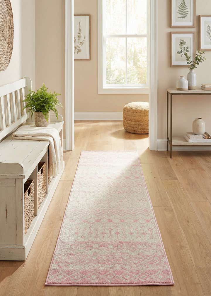 2' x 7' Moroccan Trellis Runner Rug