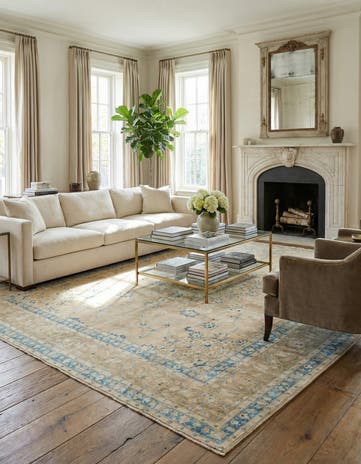9' 10 x 12' 7 Hand Knotted Ultra Vintage Persian Wool Rug