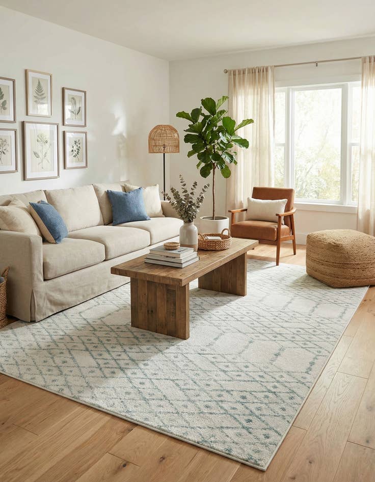 Detail image of  10' x 13' Paxon Trellis Rug