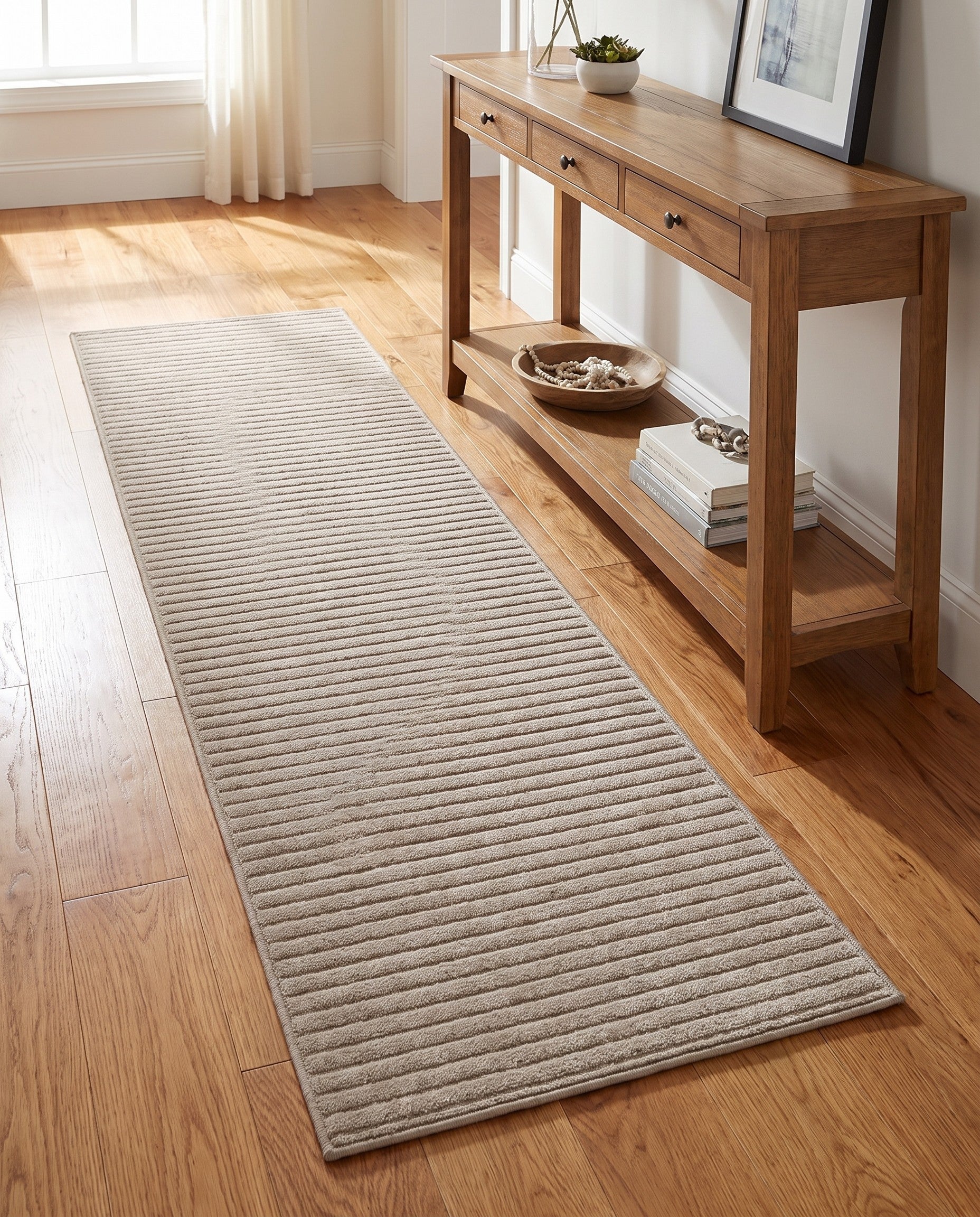 Ivory Contour Runner Rug