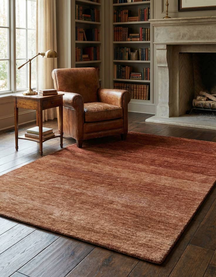 Detail image of 5' 2 x 6' 5  Hand Knotted Gabbeh Wool Rug