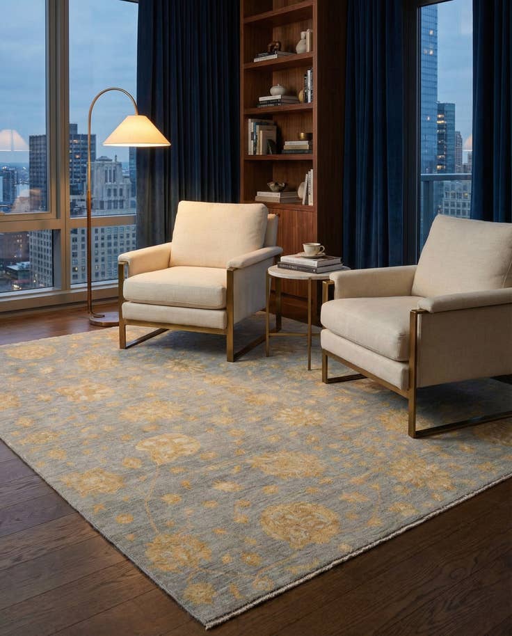 Detail image of 8' 1 x 9' 11 Ziegler Wool Rug