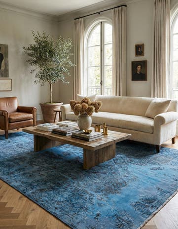 6' 2 x 9' 2 Hand Knotted Ultra Vintage Persian Wool Rug
