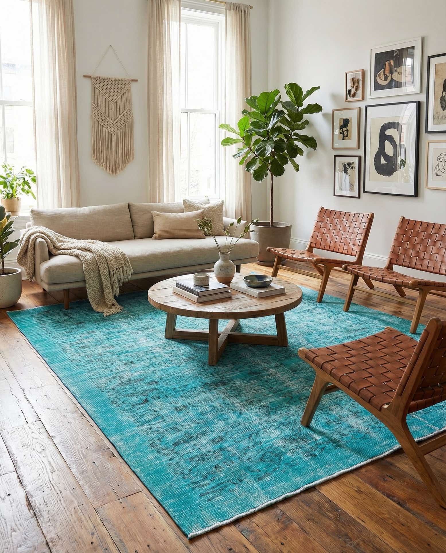 5' 9 x 8' 11 Ultra Vintage Wool Rug