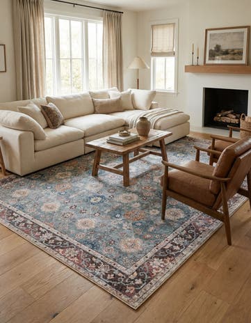 9' 5 x 13' 1 Washable Timeless Rug