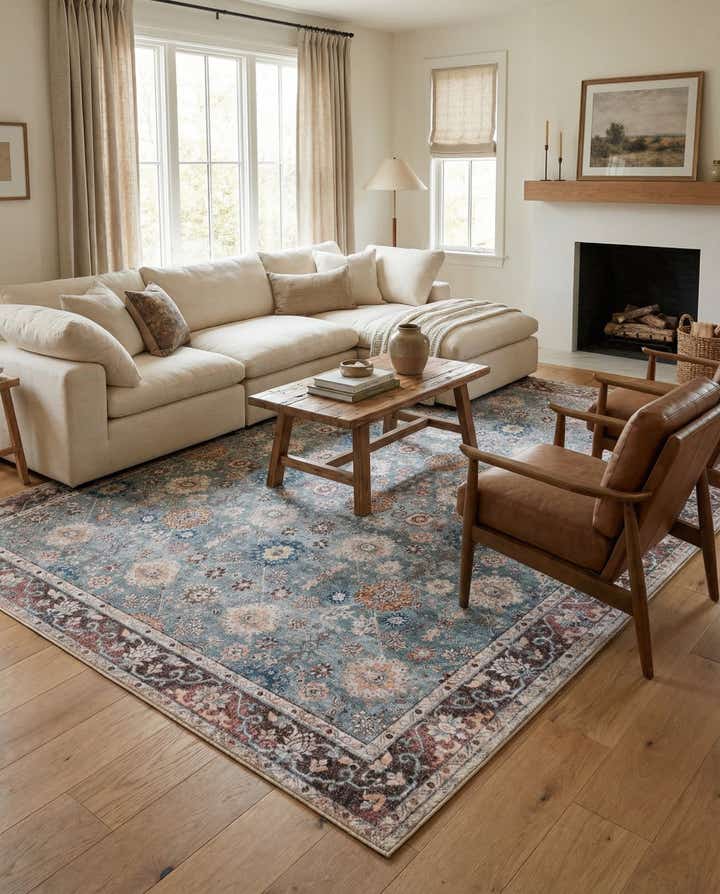 9' 5 x 13' 1 Washable Timeless Rug
