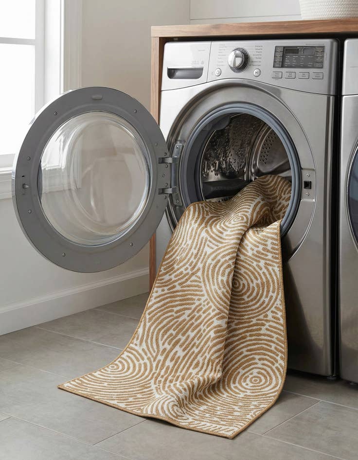 Detail image of 2' 7 x 12'  Washable Modern Indoor / Outdoor Runner Rug