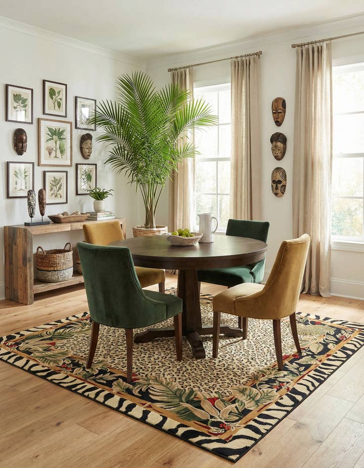 Detail image of 7' 10 x 7' 10 Safari Square Rug