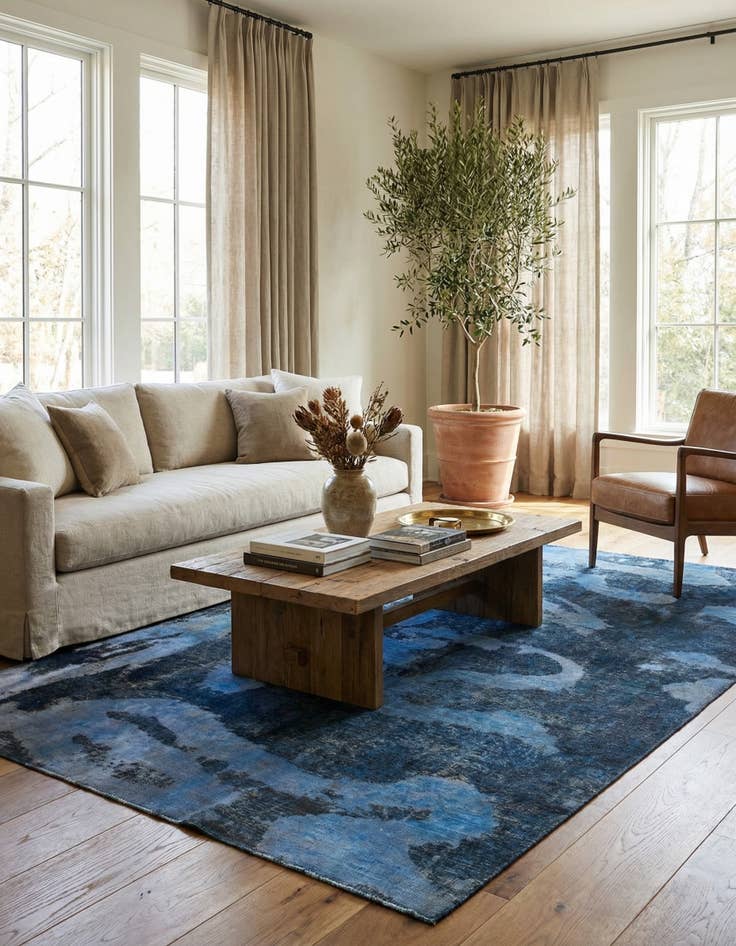 Detail image of 7' x 9' 5  Hand Knotted Ultra Vintage Persian Wool Rug