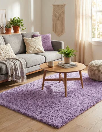 3' x 5' 3 Solid Shag Rug