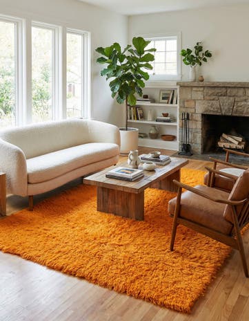 6' x 9' Hand Knotted Moroccan Wool Rug