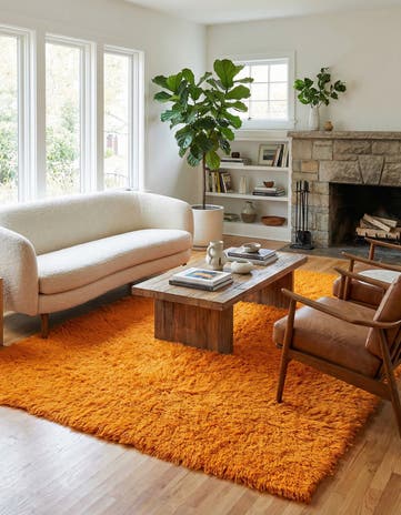 6' x 9' Hand Knotted Moroccan Wool Rug