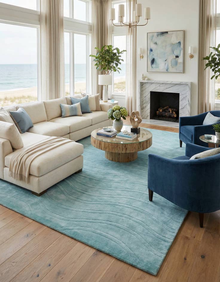 Detail image of 8' 2 x 11' 6  Hand Knotted Darya Wool Rug