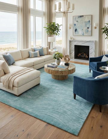 8' 2 x 11' 6 Hand Knotted Darya Wool Rug