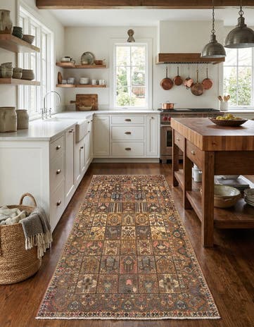 3' 8 x 10' 3 Bachtiar Wool Runner Rug