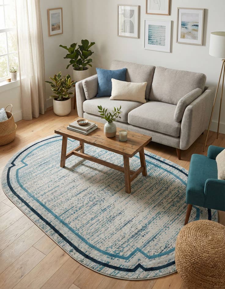 Detail image of 5' x 8' Oasis Oval Rug