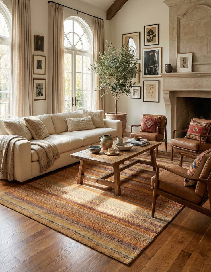 Detail image of 5' 7 x 6' 11 Juma Wool Rug