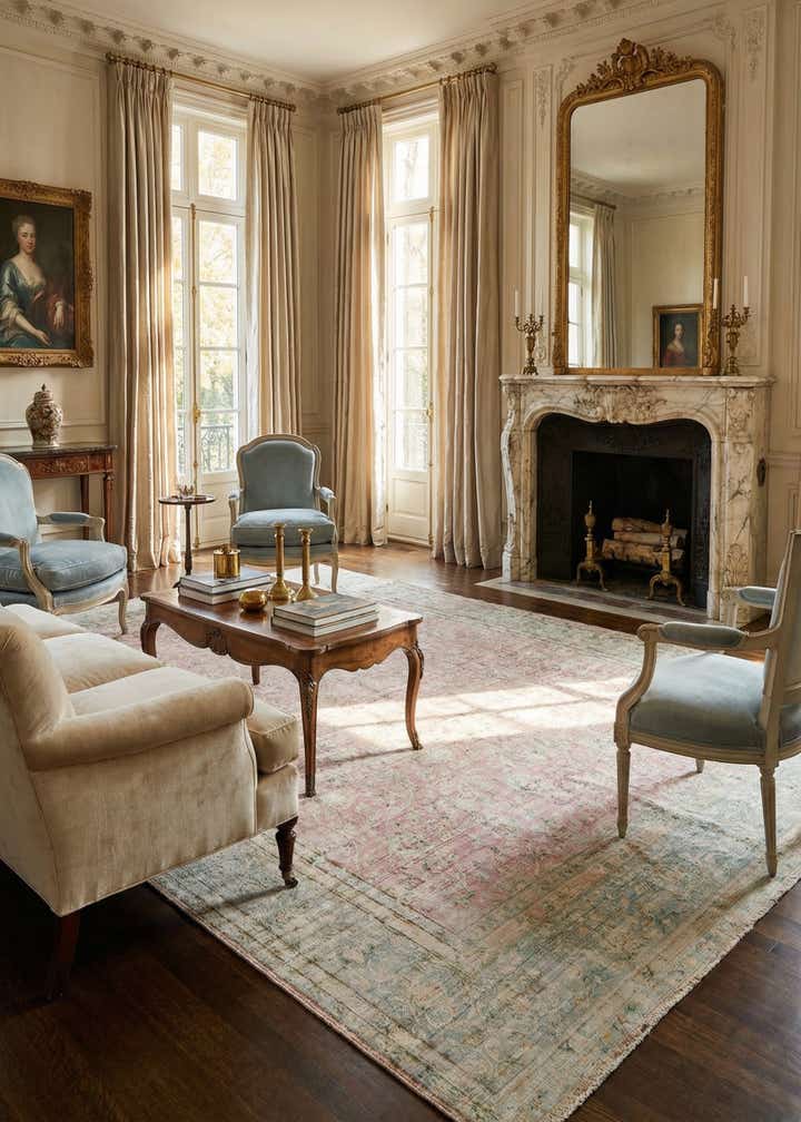 9' 8 x 12' 11 Vintage Royal Wool Rug