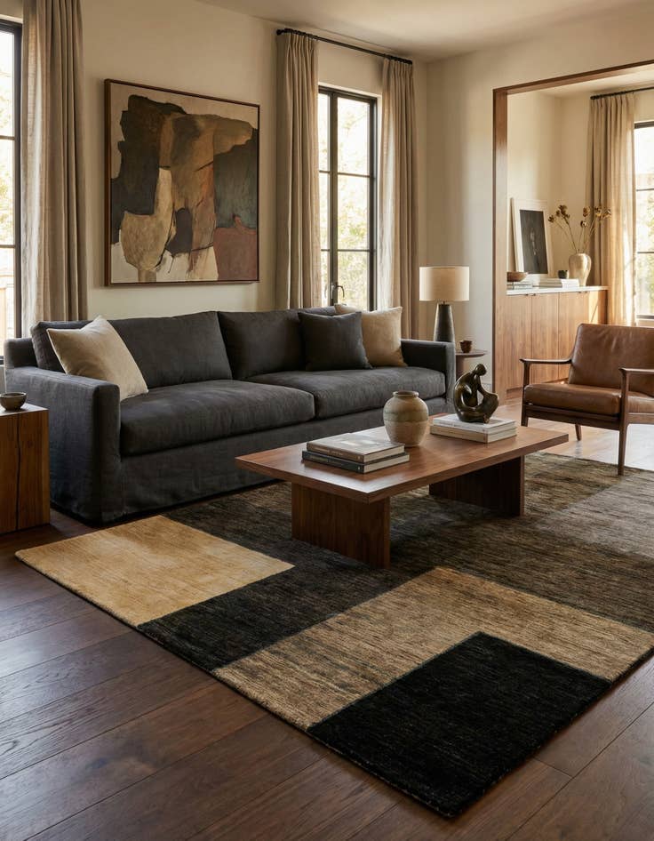 Detail image of 5' 6 x 7' 8 Juma Wool Rug