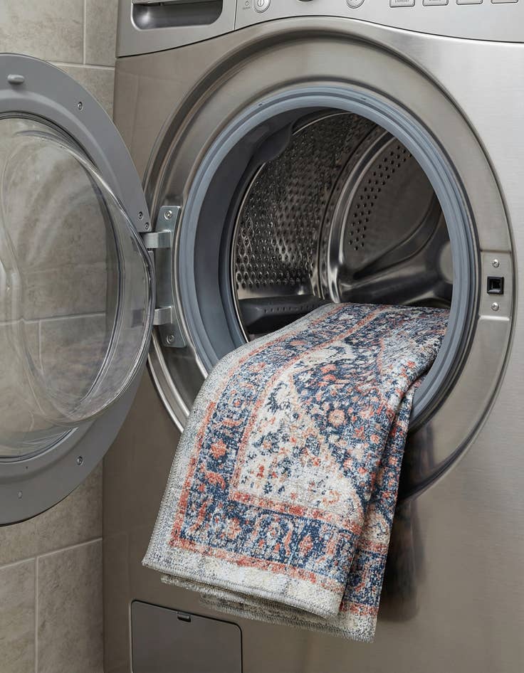 Detail image of 2' x 6'  Washable Yara Runner Rug