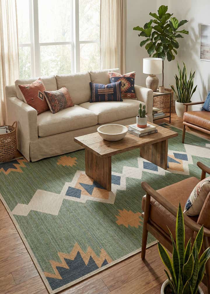 10' x 14' Easy-Clean Baja Indoor / Outdoor Rug