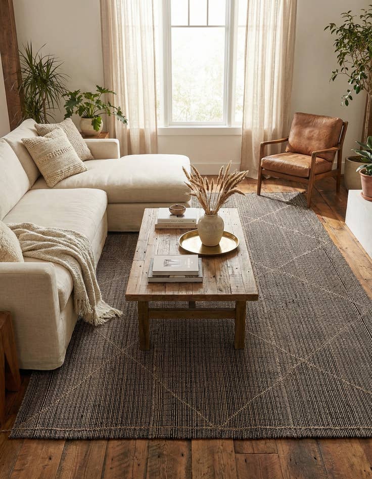 Detail image of 8' 7 x 12' 3  Hand Knotted Moroccan Wool Rug