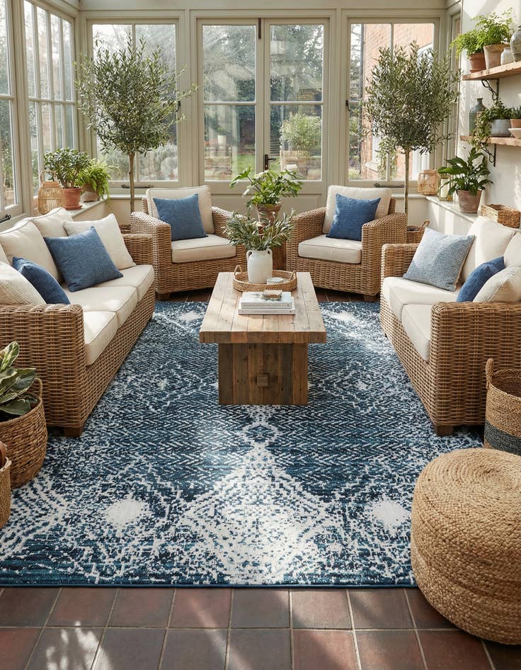 Detail image of 7' 10 x 10' Kamala Washable Rug