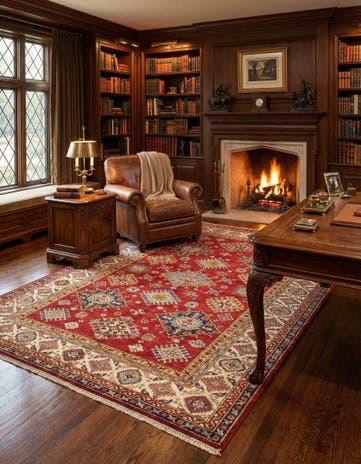 5' 6 x 8' 2 Kazak Wool Rug