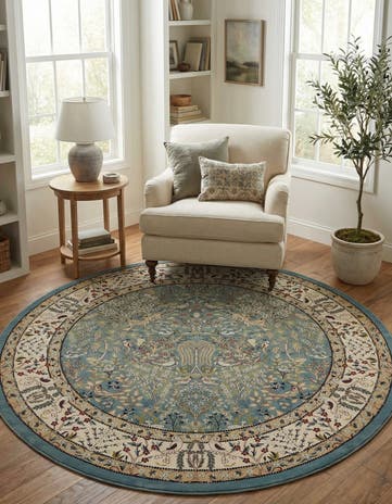 10' x 10' Nain Design Round Rug