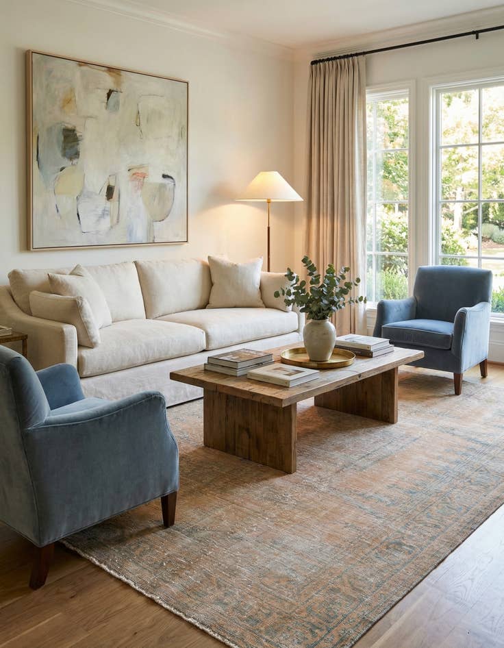 Detail image of 6' 5 x 9' 2  Hand Knotted Ultra Vintage Persian Wool Rug