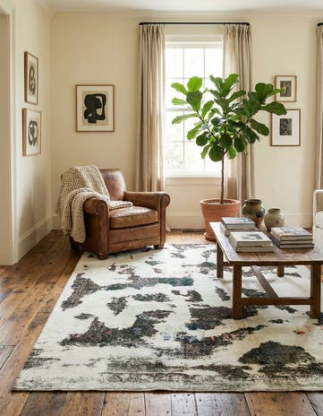 6' x 9' Hand Knotted Ultra Vintage Persian Wool Rug