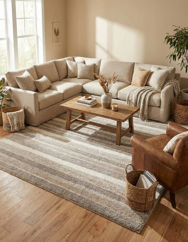 Detail image of 9' x 12' Sepia Rug