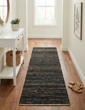 2' x 8' Hand Woven Palm Beach Jute Runner Rug