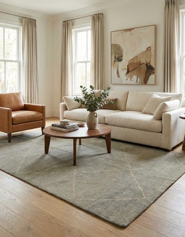 5' 7 x 8' 1 Hand Knotted Darya Wool Rug