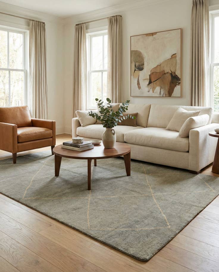 Detail image of 5' 7 x 8' 1 Hand Knotted Darya Wool Rug