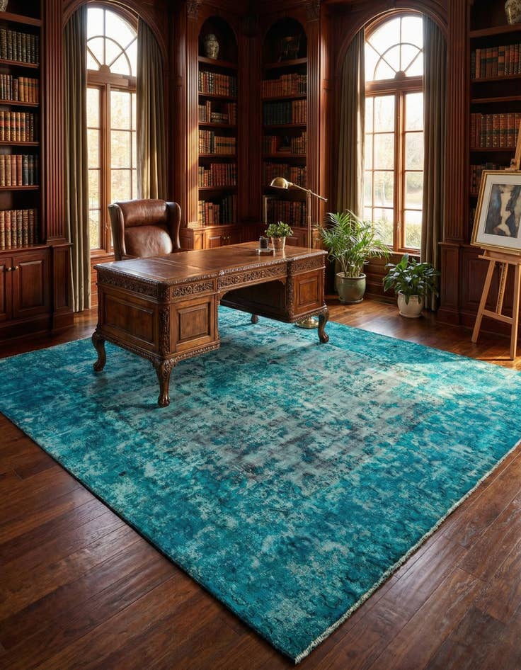 Detail image of 9' 5 x 12' 3 Vintage Royal Wool Rug