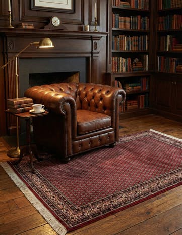 4' x 5' 9 Hand Knotted Mir Wool Rug