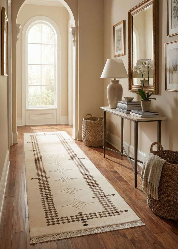 2' 9 x 9' 7 Hand Knotted Darya Wool Runner Rug