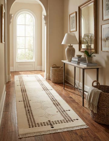 2' 9 x 9' 7 Hand Knotted Darya Wool Runner Rug
