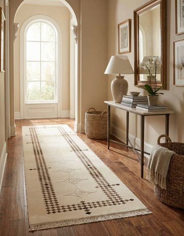 2' 9 x 9' 7 Hand Knotted Darya Wool Runner Rug