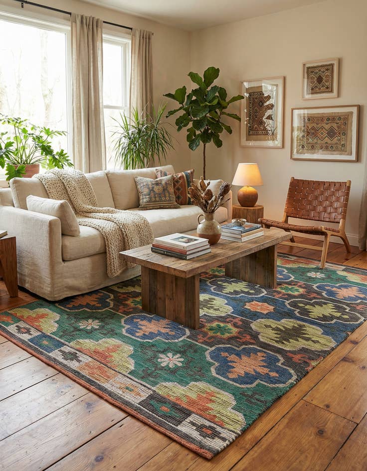 Detail image of 9' x 12' Chenille Jute Rug