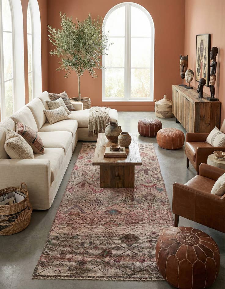 Detail image of 5' x 15' 3  Hand Knotted Moroccan Wool Runner Rug