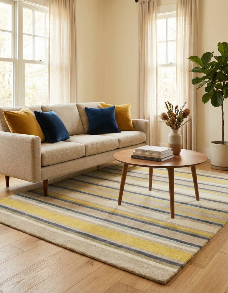 Detail image of  4' x 5' 8 Luna Wool Rug