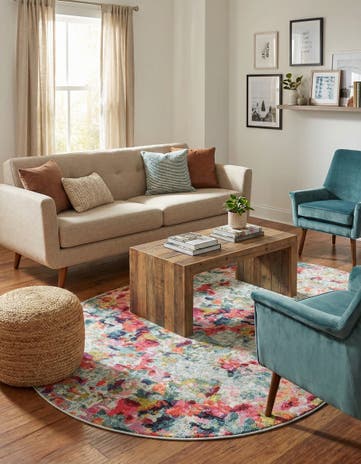 Washable Theia Oval Rug