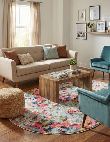Washable Theia Oval Rug