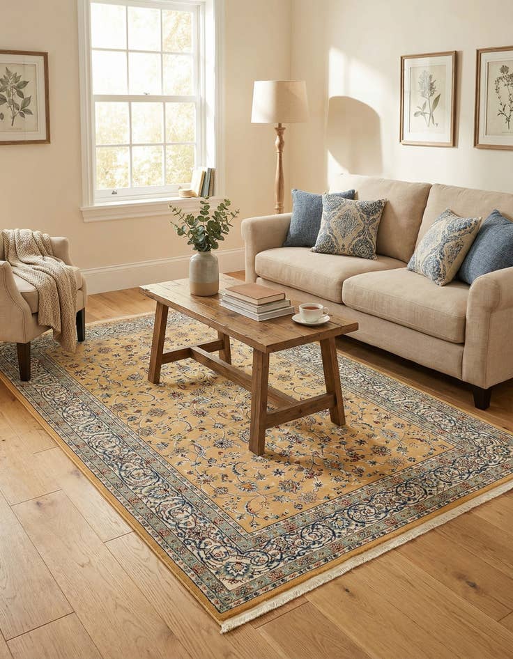 Detail image of 6' x 9' Nain Design Rug