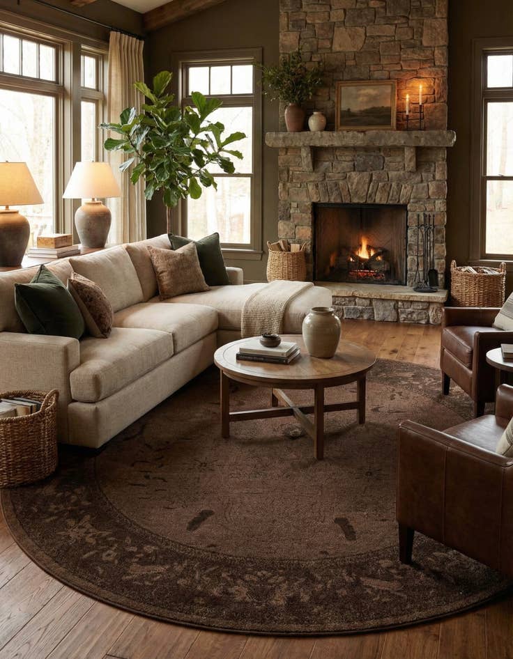 Detail image of  12' 2 x 12' 2 Miranda Round Rug