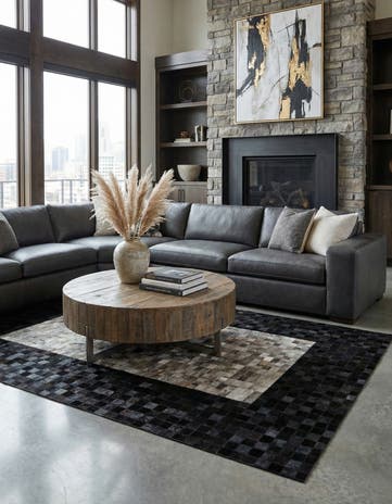 5' x 7' 11 Cowhide - Patchwork Rug