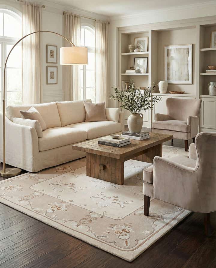 5' 8 x 7' 11 Hand Knotted Darya Wool Rug